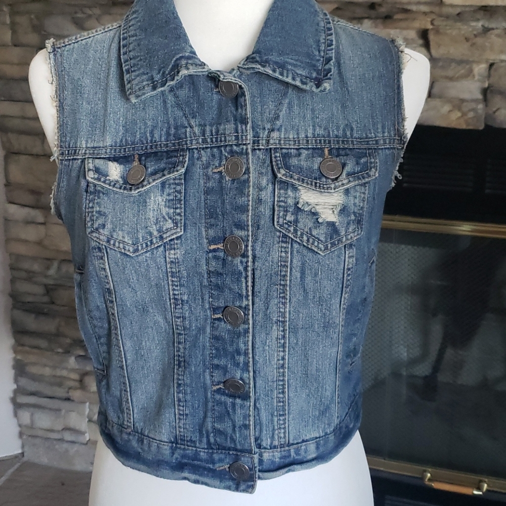 Mossimo Sleeveless Denim Vest